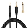 thumbnail image 4 of Qisuw 3.5mm E*tended Coiled Dj Cable for ATH M50* M40* Headphone Cable Universal Earphone Wire with 6.5mm Adapter, 4 of 17