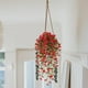 thumbnail image 5 of Simulated Flower Violet Green Silk Flower Wall Hanging -border Rattan Hanging Basket Ceiling Decoration Accessories, 5 of 5