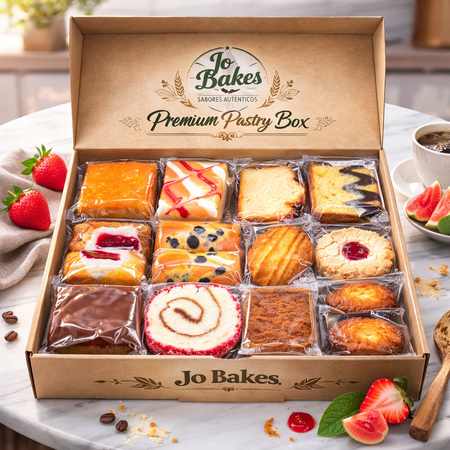 JO BAKES Assorted Pastries Variety Pack, Bakery Snacks, Cookies, Cake Bars and Sweet Treats, 20 Count