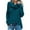 Dark Blue, variant on Women's Turtleneck Sweaters 2024 Fall Chunky Long Sleeve Blouses Asymmetric Knit Pullover Loose Fashion Tops