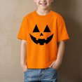 thumbnail image 2 of Child Boys Halloween Shirt for 5t 6t Pumpkin Smile Prints Crewneck Halloween Fashion Trendy Tees Toddler to Youth Boys Clothes Size 5-6 Years, 2 of 4