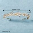 thumbnail image 3 of Bridal headband Rhinestone Hair Band Bridal Headpieces for Bride Hair Jewelry Accessories (Silver), 3 of 4