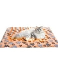thumbnail image 2 of 18*27"Self Warming Cats Bed Self Heating,Cats Dog Mat,Extra Warm Thermal Pet Pad For Indoor Outdoor Pet Pad Washable,With Heat Storage Aluminum Foil Lining,sunbeam heating pad,heated cat mat,E, 2 of 9