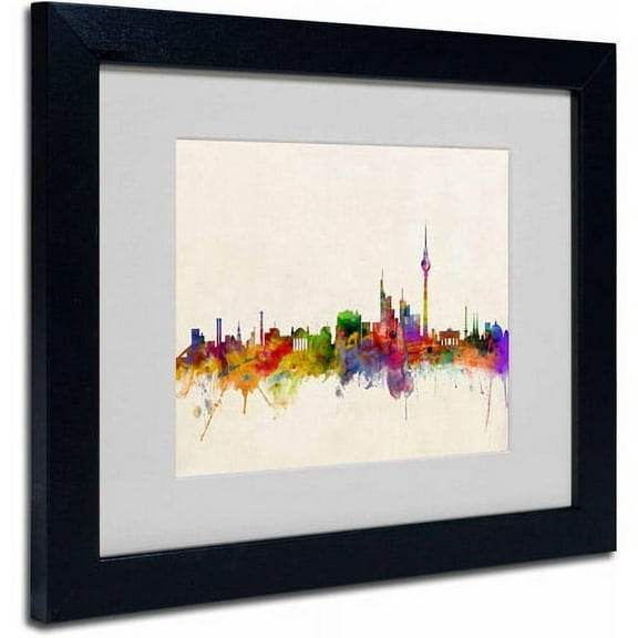 Trademark Fine Art "Berlin, Germany" Canvas Art by Michael Tompsett, Black Frame