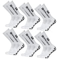 thumbnail image 1 of Calcetines elásticos y antideslizantes con empuñaduras para correr fútbol deportes al aire libre MABOTO Blanco, 1 of 7