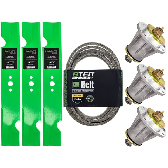 8TEN Blade Spindle Belt Kit for Husqvarna IZ4817 KAA TRD48I 966956101 48-inch MK1010039
