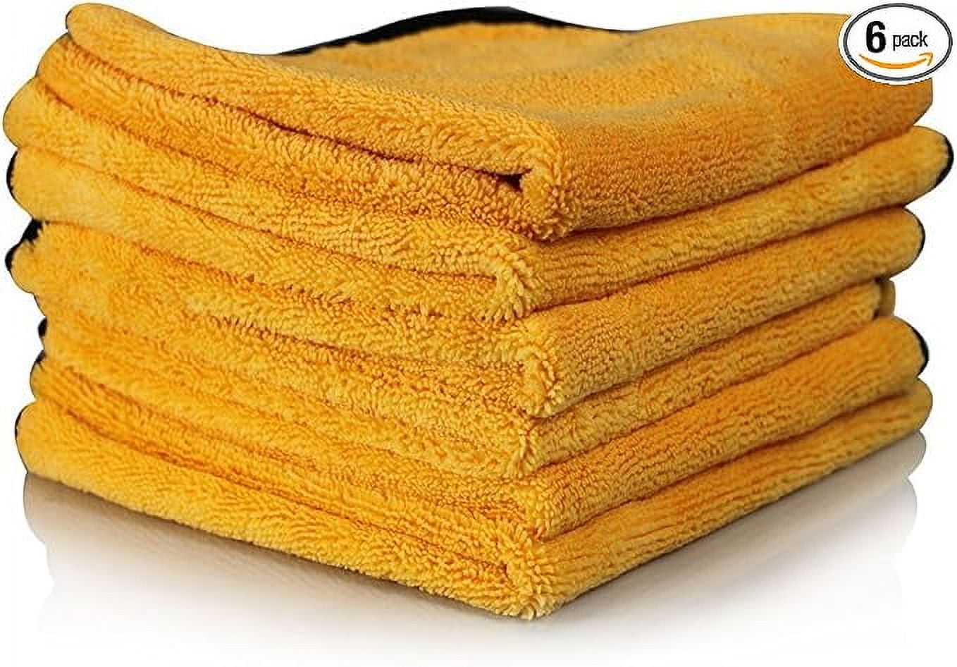 Chemical Guys Premium Microfiber Towel, Gold (Pack of 6) photo 1