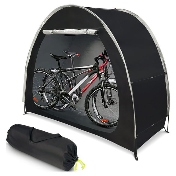 Bike Storage Tent, Outdoor Bicycle Cover Tent Outdoor Storage Shed Shelter with Portable Bag for 2-3 Bike Motorcycle Garden Tools