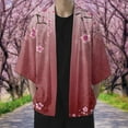 thumbnail image 2 of Hpapadks Mens Shirts Casual Cherry Flower Kimono Half Sleeve Blouses Elegant Loose Soft Cardigan Mens Dress Shirt XL, 2 of 7