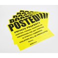 thumbnail image 5 of Panneau Propriété Privée Défense d'Entrer Tyvek / Robuste / Durable / Résistant aux Intempéries / Jaune et Noir / 11” x, 5 of 5