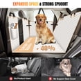 thumbnail image 3 of Funda para asiento trasero de automóvil para perro Lekespring con base rígida beige, 3 of 8