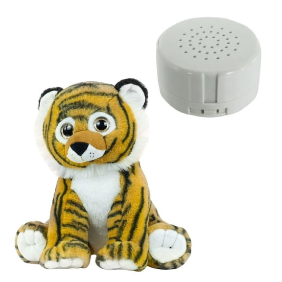 Tommy Tiger 8 Inch Stuffed Animal Toy – Soft Plush Toy with Recorder Sound Ideal Gift for Kids