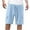 Light Blue, variant on Summer Fashion Mens Shorts Plus Size Casual Solid Color Drawstring Elastic Waist With Pocket Price Reduction Alert:50% Off!