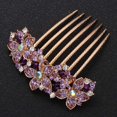 thumbnail image 1 of unbranded Peine De Cristal Con Pedrería Para Mujer Accesorio En Color Morado Para, 1 of 8