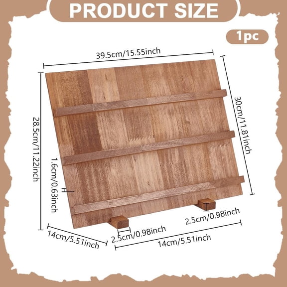 3 Tier Earring Card Display Stands Wooden Jewelry Display Stand Rack Removable Shelves Rack Earring Display Holder for Displaying Selling Bookmarks Stickers Jewelry Keychains 15.5x5.5x11.4Inch