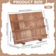 thumbnail image 2 of Exhibidor de pendientes de 3 niveles, estantes extraíbles de madera para joyería., 2 of 9