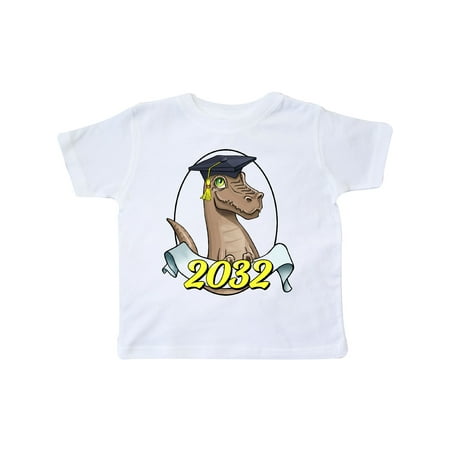 

Inktastic Class of 2032 T Rex dinosaur grad with cap Gift Toddler Boy or Toddler Girl T-Shirt