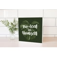 thumbnail image 2 of Be-Leaf In Yourself Mixed Greens Leaf 10 x 10 Wood Tabletop Sign Plaque, 2 of 4