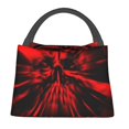 thumbnail image 1 of Easygdp The Red Head Skull Bolsa de Almuerzo Insulada Reutilizable, Bolsa de Mano y Bandolera para Oficina, Trabajo, Viajes, 1 of 6