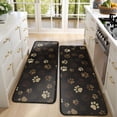thumbnail image 4 of Kitchen Rugs Sets Of 2,Paw Print Anti Fatigue Kitchen Mat Rugs Non Slip Washable,Decorative Kitchen Floor Mats for Kitchen,Sink,Laundry,17"x47"+17"x47", 4 of 5
