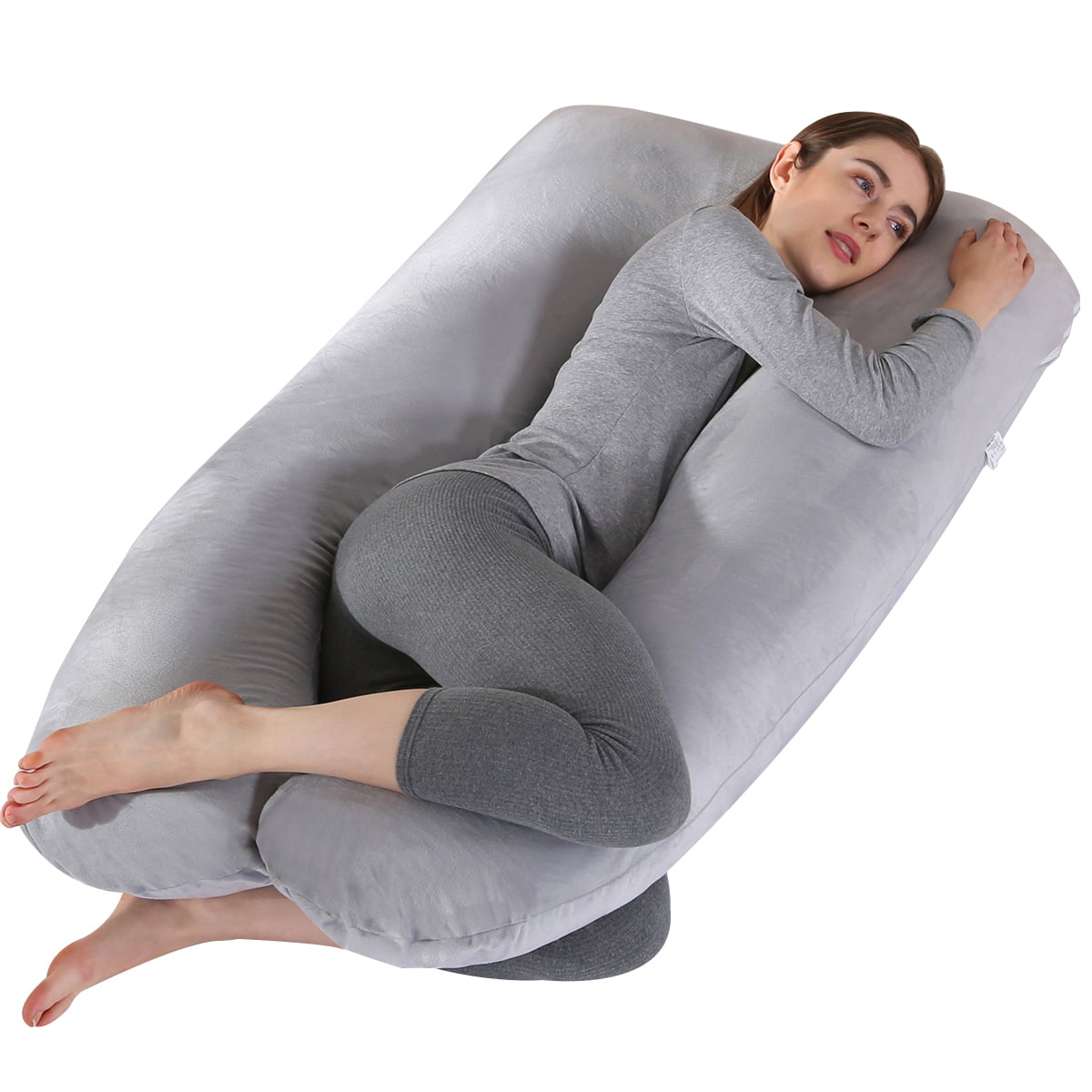 Details about   U Shape Full Body Pregnancy Sleeping Pillow Maternity Support w/Removable Cover
