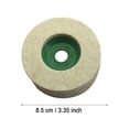 thumbnail image 2 of Boreal Craft Multiple Size Selection Wool Wheel Disc Wool Buffing Wheel Increase Shine & Luster With Pad Power Tool Accessories For Angle Grinder (10PCS) Power Corded 3/8 Bits 5/8, 2 of 4