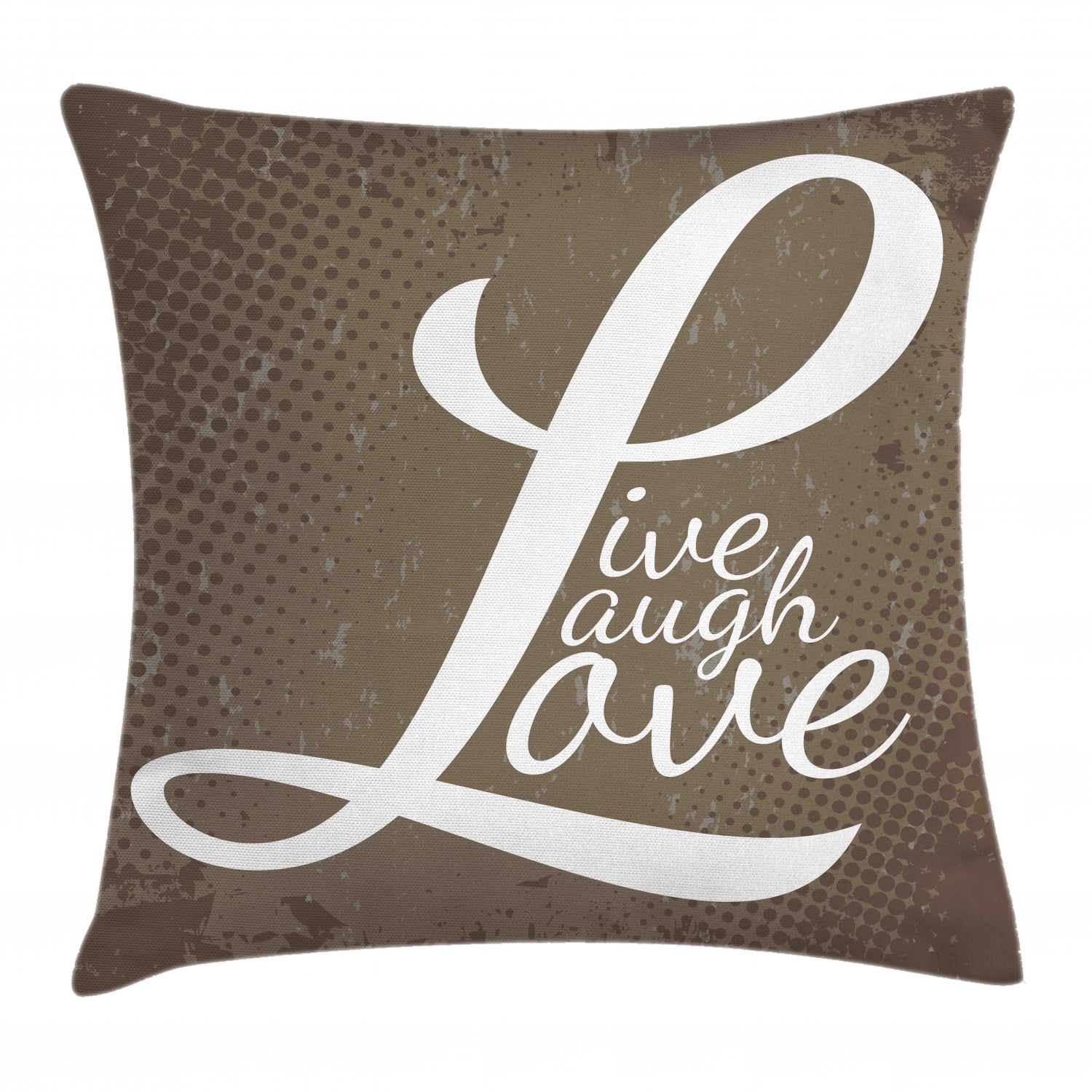 Live Laugh Love Throw Pillow Cushion Cover, Words Live Laugh Love on