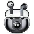thumbnail image 1 of Audífonos Inalámbricos Bluetooth V5.4 Audífonos 60H de Reproducción Bajos Profundos Estéreo con Pantalla de Energía LED Estuche de Carga Audífonos Impermeables IPX7 con Micrófono para Laptop Pad Telé, 1 of 6