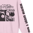 thumbnail image 7 of Sonny & Cher Baby Don't Go Crew Neck Long Sleeve Cradle Pink Adult Sweatshirt-Medium, 7 of 7