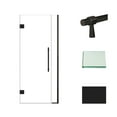 thumbnail image 3 of Transolid Ehtb335277610c-Bk Elizabeth 76" High X 33-1/2" Wide Hinged Semi Frameless Shower, 3 of 7