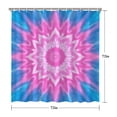 thumbnail image 5 of Pink Tie Dye Lotus Pattern Shower Curtain 72"x72" ,Bathroom Decorative Shower Curtains Set with 12 Hooks,Modern Waterproof Washable Shower Curtain, 5 of 6