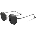 thumbnail image 1 of FEISEDY Hipster Small Polygon Women Men Sunglasses Delicate Metal Frame B2254, 1 of 6