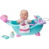 "Lots to Love Babies Electronic Sounds and Working Bath with 14"" All-Vinyl Doll and Accessories"