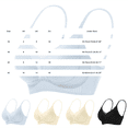 thumbnail image 3 of Thin Strap Sports Bra Low Back Top Thin Strap Bra Spaghetti Strap Bra Criss Cross Bras for Women Seamless Bra Push Up Bra Backless Bra Push Up Push Up Bralette Pilates Black 36, 3 of 5