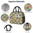 thumbnail image 4 of Womens Pioneer Flower Floral Print Pattern Lunch Box for Work,Insulated Lunch Bag for Women,Loncheras Para Mujer,Leakproof Adult Lunch Bag for Work,Beach,Travel,Picnic,Camping, 4 of 6