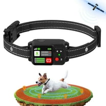 GPS Wireless Dog Fence System, Electric Fence for Dogs with Adjustable Warning Strength, Safe Zone Radius 49-6561Ft, IPX7 Waterproof Wireless Dog Collar