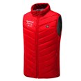 thumbnail image 5 of REORIAFEE Heating Vest Unisex Outdoor Warm with 9 Heating Zones Electric Heated Coat without Power Bank USB Rechargeable Washable Heated Jacket Outdoor Hiking Vest Red L, 5 of 5