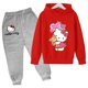 thumbnail image 3 of Conjuntos de sudaderas con capucha de Hello Kitty, conjunto de ropa para niñas de 4 a 14 años, ropa para niñas, camisetas, pantalones, trajes, trajes deportivos, sudaderas con capucha, 3 of 5