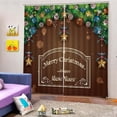 thumbnail image 2 of Cortina de Baño Sunnimix Cortina de ventana de Navidad 170x200cm con 9 Ganchos, 2 of 3