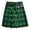 Green, variant on Men's Utility Kilt Scottish Traditional Style Skirt (Green M)