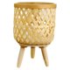 thumbnail image 5 of Soporte de maceta de mimbre tejido a mano Cateissary cesta de almacenamiento rústica tipo sarga S, 5 of 6
