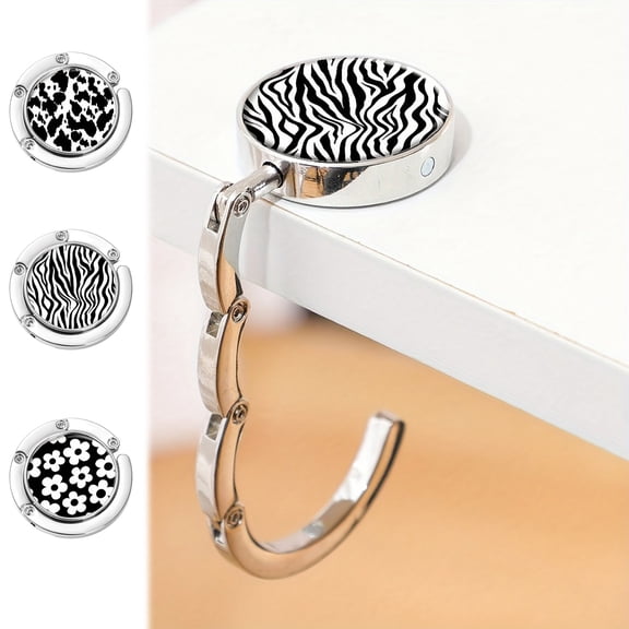 Viflosae Door Hanger Over Door Towel Rack Foldable Hook Folding Handbag Hanger Portable Table Hook Holders Collection Desk Purse Hooks