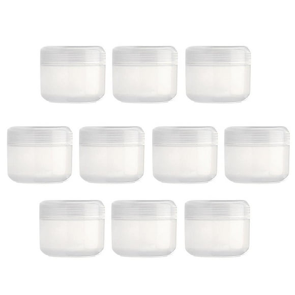 Frascos de muestra cosméticos de plástico rellenables vacíos piezas, frascos de botella de contenedor de almacenamiento de crema de maquillaje p Claro-20g