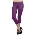 thumbnail image 2 of Vivian's Fashions Capri Leggings - Cotton, Lace Trim (Junior/Junior Plus Sizes), 2 of 4