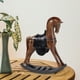thumbnail image 1 of Caballito de madera, adorno de mesa, escultura de resina hecha a mano, decoración para el hogar (ideal para estantería, armario, dormitorio, sala de e, 1 of 8