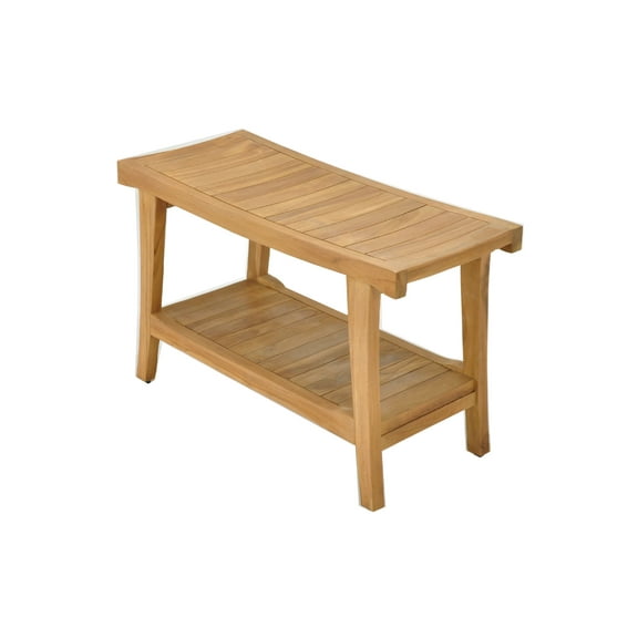 Grade-A Teak Wood Milan Shower Seat 30" Outdoor Patio Stool Bench