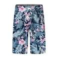 thumbnail image 4 of XINPING Men's Swim Trunks 9 Inch Retro Athletic Tropical Print Quick Dry Pool Swimming Trunks with Pockets Stretch Fabric Fishing Shorts for Men, 4 of 4