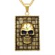 thumbnail image 2 of Collar con colgante de perro con cabeza de de material acero inoxidable Rock Punk para hombre Oro Yuyangstore collar de roca de los hombres, 2 of 8