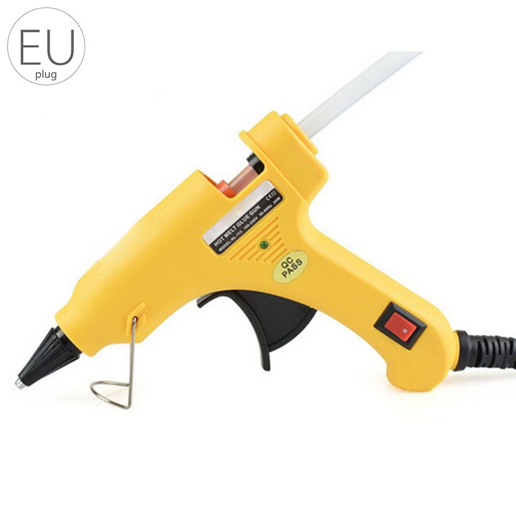 20W EU Plug Hot Melt Glue Gun Industrial Mini Guns Thermo Electric Gluegun Heat Temperature Tool Graft Repair