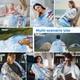 thumbnail image 5 of Nautical Blue Cooling Blanket,Lightweight Breathable Summer Throw Blanket with Double Sided Cold Effect,Lighthouse Ocean Sailboat Summer Painting Picnic Blankets Bed Sheet for Hot Sleepers 30"x40", 5 of 8